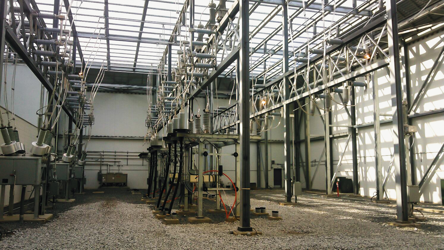 Inside a substation
